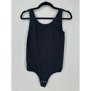 Yummie Tummie Bodysuit Black Large XL Shapewear Seamless Slimming Stretch Snap